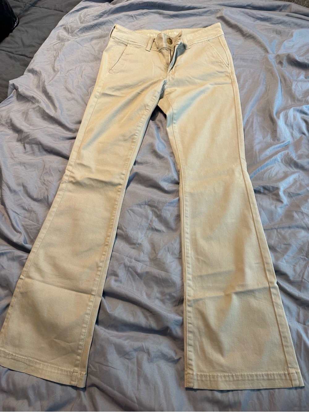 American Eagle Kick Boot Khakis